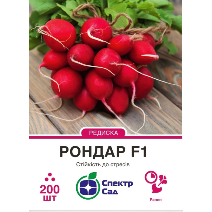 Редиска Рондар F1 200 насінин СПЕКТР